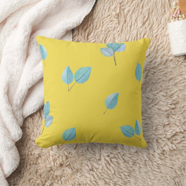 Coussin jetable à feuilles d'eucalyptus (Couverture)