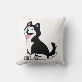 Coussin jetable avec chiot Husky mignon (Recto)