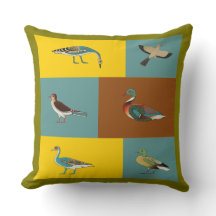 Coussin jetable avec illustration vintage de la sa