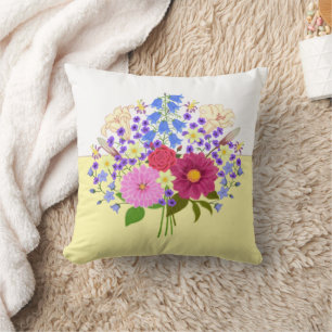 Coussin jetable Blumenstrauss bicolore