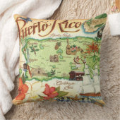 Coussin jetable carte de Porto Rico (Couverture)