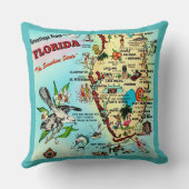 Coussin jetable carte postale Floride (Verso)