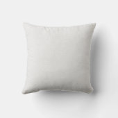 Coussin jetable Cœur Ruban Blanc avec Date de Mari (Verso)