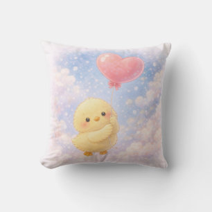 Coussin jetable Cute Alma Chick Heart Balloon