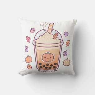 Coussin jetable Cute Kawaii Pumpkin Spice Boba