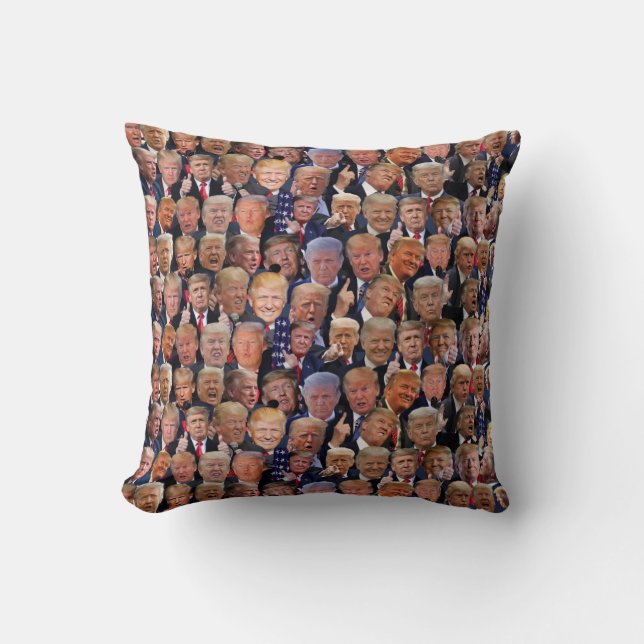 Coussin jetable drôle de cadeau Trump (Recto)