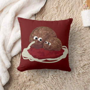 Coussin jetable Mignon Boulette de Viande Mangeant