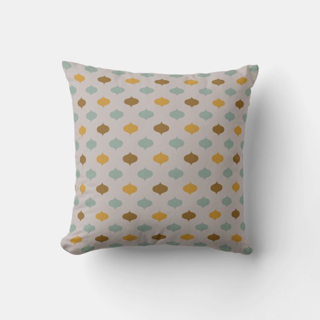 Coussin jeté à motif ogee simple (Recto)