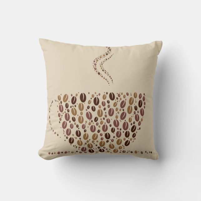 Coussin Jeté-Amateurs de Café (Recto)