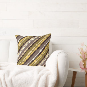 Coussin Jeté avec une Fine Rayure Dorée