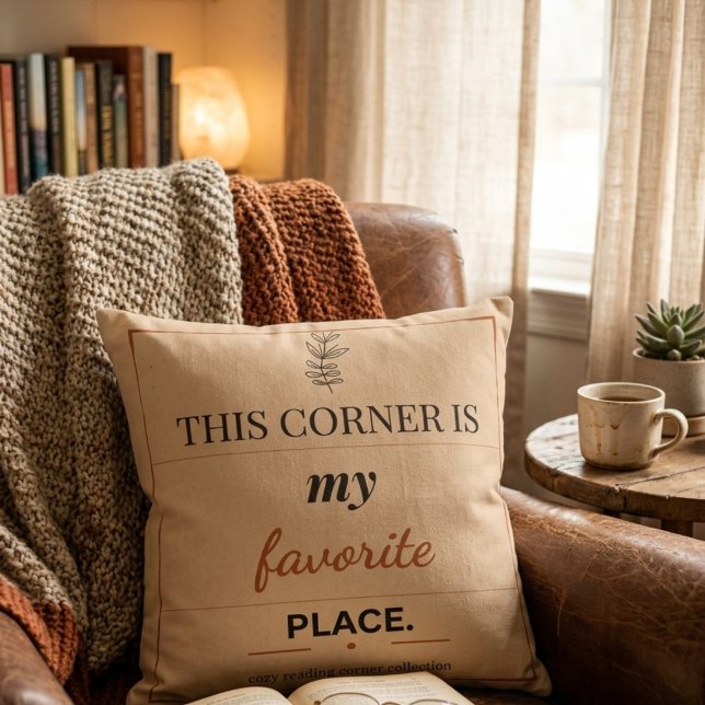Coussin jeté carré de coin de lecture (Créateur téléchargé)