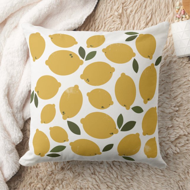 Coussin jeté Citron Jaune (Couverture)