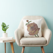 Coussin Jeté Crayon Aquarellable Fleur (Chaise)