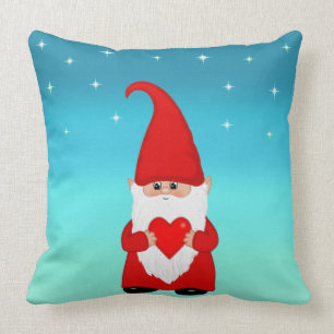 Coussin jeté Gnome de Noël mignon