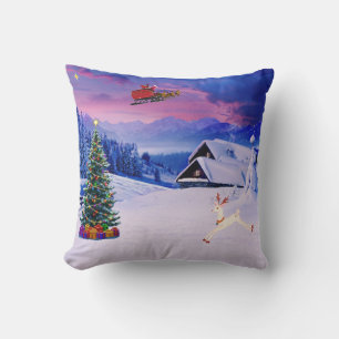 Coussin jeté Humeur du Père Noël 