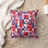 Coussin jeté moderne de la Saint-Valentin pour l'a (Couverture)