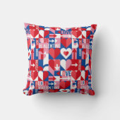 Coussin jeté moderne de la Saint-Valentin pour l'a (Recto)