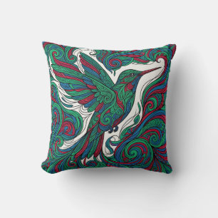 Coussin jeté Nectar de Colibri – Art ton joyau