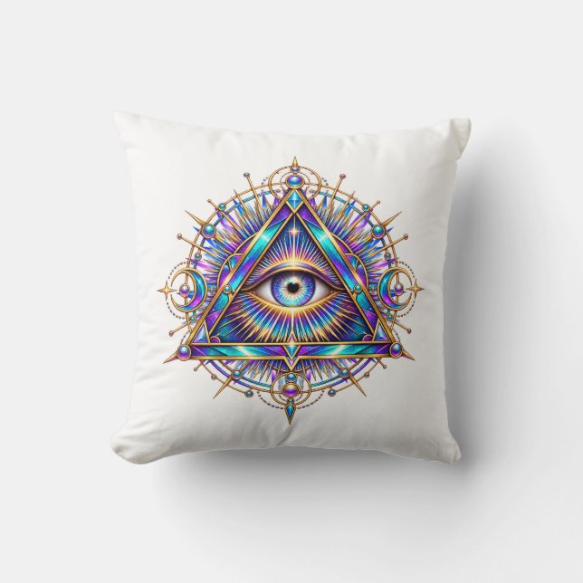 Coussin jeté Opal Halo Eye (Recto)
