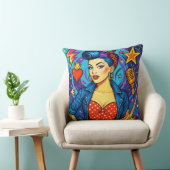 Coussin jeté/oreiller Rockabilly Rétro (Chaise)