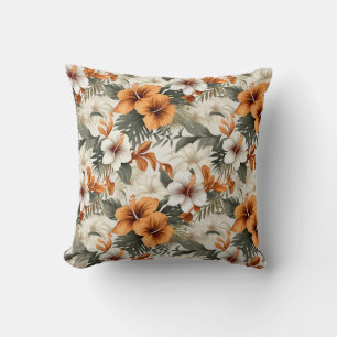 Coussin jeté Palmiers Floraux Tropicaux