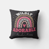 Coussin Jeté personnalisé sauvage bohème léopard arc-en-ci (Recto)
