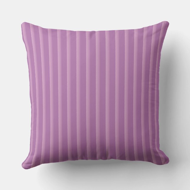 coussin jeté rayures violettes (Verso)