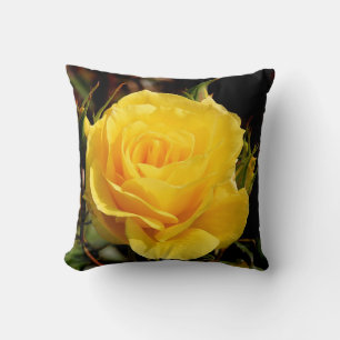 Coussin jeté Rose Jaune