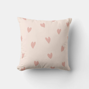 Coussin jeté rose pâle Toucher aimant