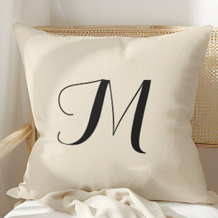 Coussin Jeté simple élégant écru