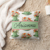 Coussin jeté thé personnalisé (Couverture)