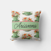 Coussin jeté thé personnalisé (Recto)