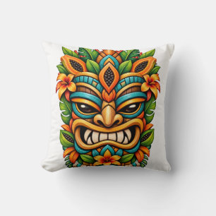 Coussin jeté Tiki Sourire Botanique