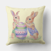 Coussin Jeter des lapins d'Oeufs d'Oreiller (Verso)