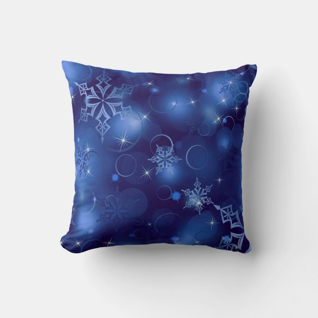 Coussin Jeter des oreillers/des flocons de neige (Recto)