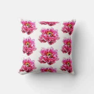 Coussin Jeter Des Peonies Roses D'Oreiller
