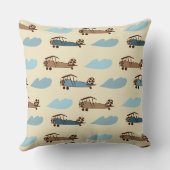Coussin Jeter Jouet d'oreiller Avion (Verso)
