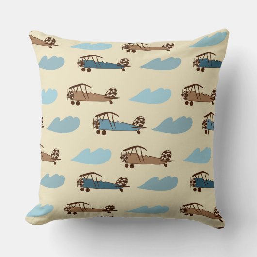 Coussin Jeter Jouet d'oreiller Avion (Recto)