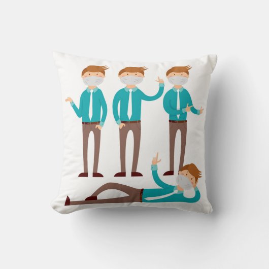 Coussin Jeter l'oreiller 16 po x 16 po (Recto)