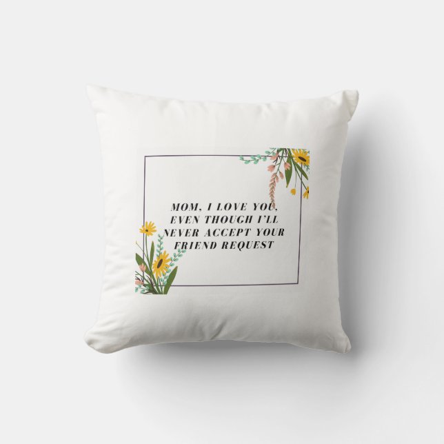 Coussin Jeter l'oreiller 16 po x 16 po (Recto)