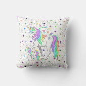 Coussin Jeter l'oreiller avec de belles licornes  (Recto)