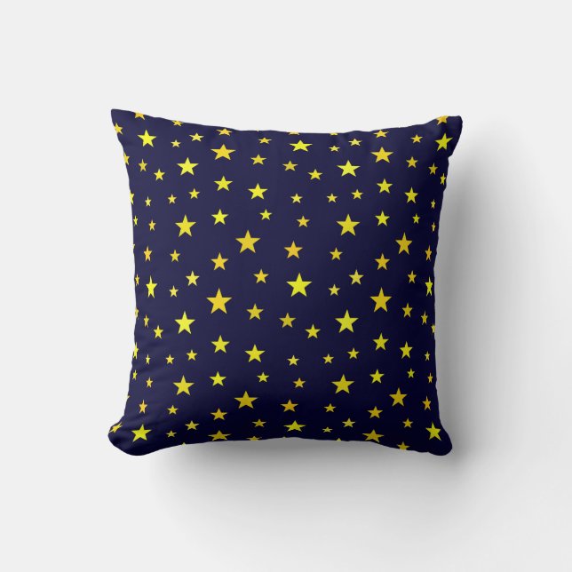 Coussin Jeter l'oreiller avec des étoiles sur l'Arrière -  (Recto)