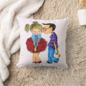 Coussin Jeter l'oreiller avec le couple romantique - Amour (Couverture)