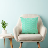 Coussin Jeter l'oreiller avec le nom de l'enfant Mint Gree (Chaise)