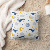 Coussin Jeter l'oreiller avec les baleines (Couverture)