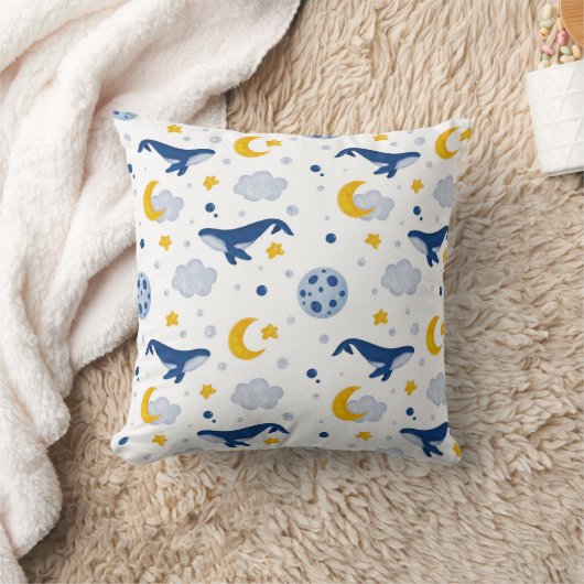 Coussin Jeter l'oreiller avec les baleines (Couverture)