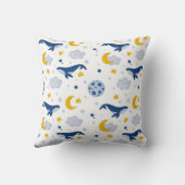 Coussin Jeter l'oreiller avec les baleines (Verso)