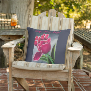 Coussin Jeter l'oreiller design floral, personnaliser le t