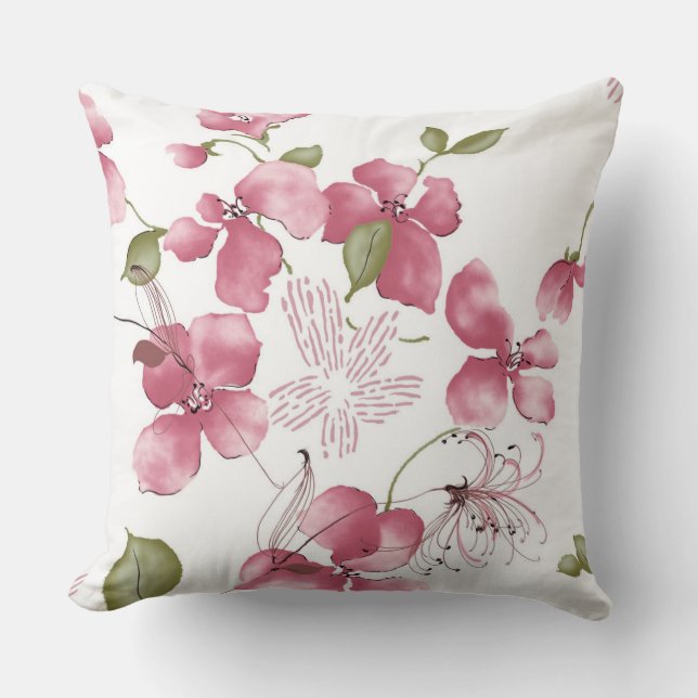 Coussin Jeter l'oreiller/Floral (Recto)