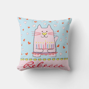 Coussin Jeter l'oreiller Hanoukka Ballet Cat